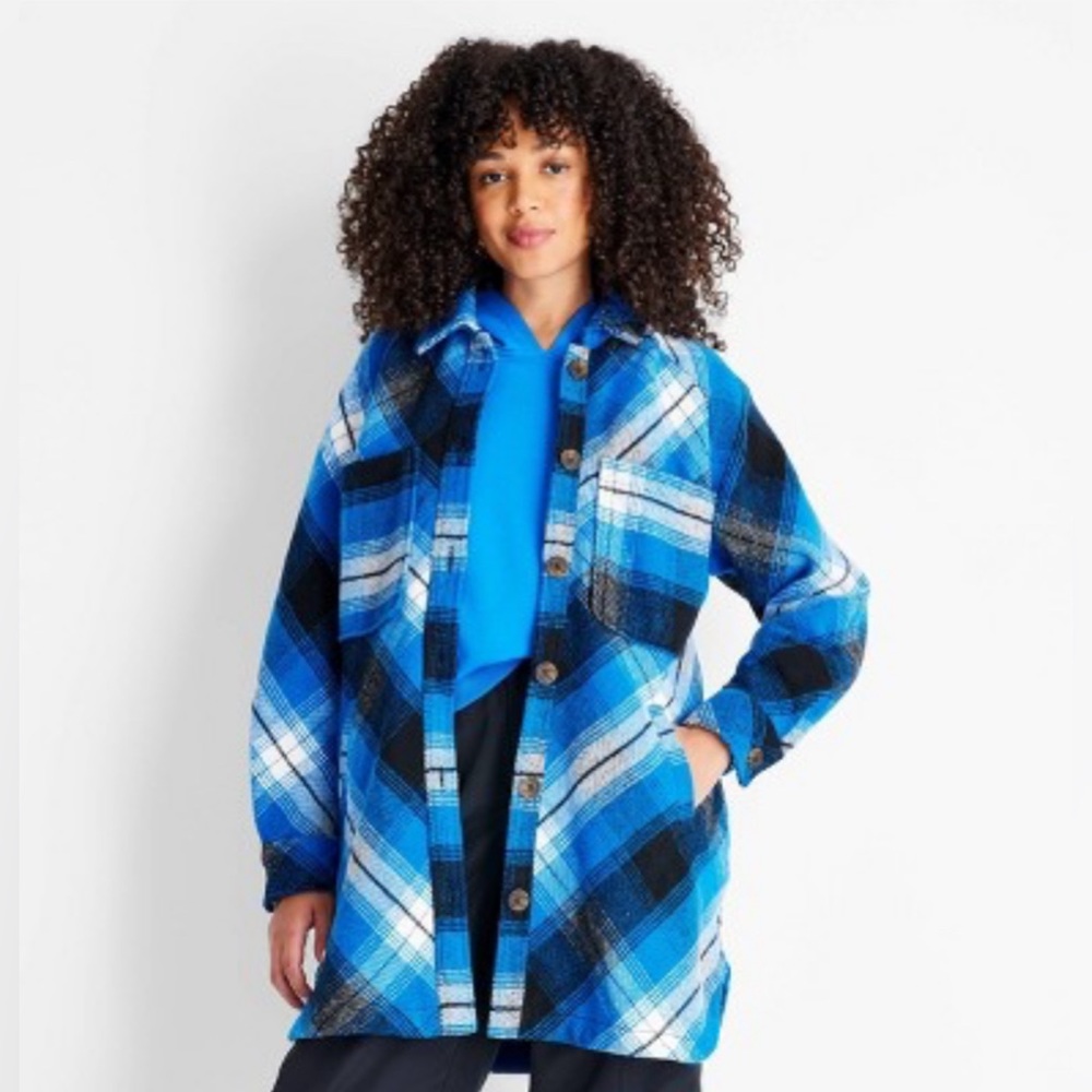 Women's Shirred Back Shacket - Future Collective with Kahlana Barfield Brown
